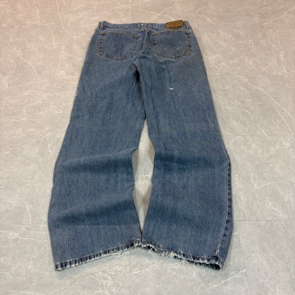 Arizona Jean Co Mens Relaxed Fit Blue Denim Jeans 34x34 Medium Wash Vintage Look